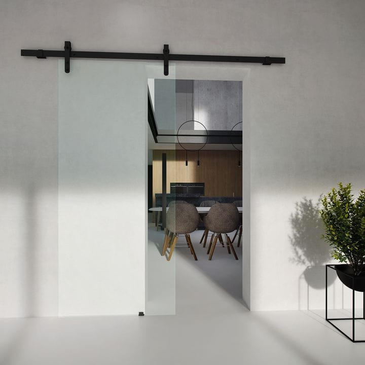 Skleněné posuvné dveře ROCK GLASS čiré sklo na míru