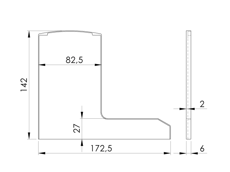 rysunek-techniczny- zaślepka lewa - profil L PRO 0018.png