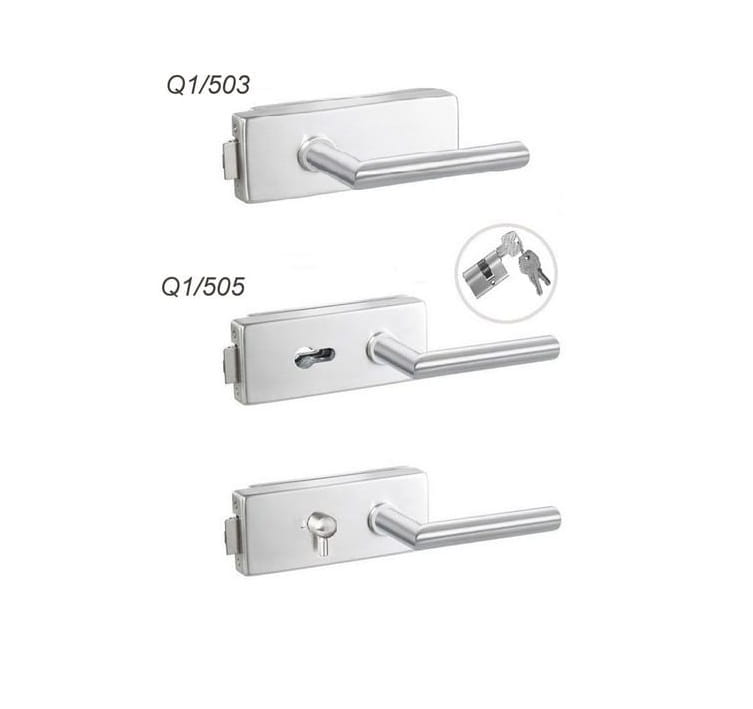 Skleněné otevírané dveře s nastavitelnou zárubní TOP vzor proužky 1.2