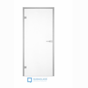 drzwi szklane otwierane z ościeżnicą aluminiową przezroczyste