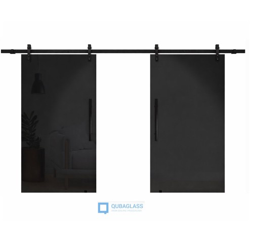 drzwi szklane podwojne czarne rock glass.jpg