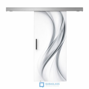 drzwi szklane przesuwne przesuwane Design-Lux grafika KOL/067