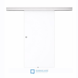 drzwi szklane przesuwne przesuwane Design-Lux laminowane białe