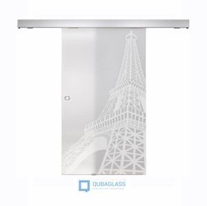 drzwi szklane przesuwne przesuwane Design-Lux wzór Q-001