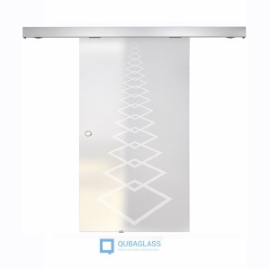 drzwi szklane przesuwne przesuwane Design-Lux wzór Q-006