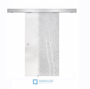 drzwi szklane przesuwne przesuwane Design-Lux wzór Q-008