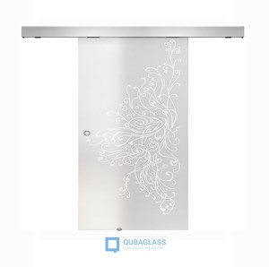 drzwi szklane przesuwne przesuwane Design-Lux wzór Q-010