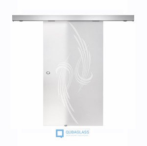 drzwi szklane przesuwne przesuwane Design-Lux wzór Q-011