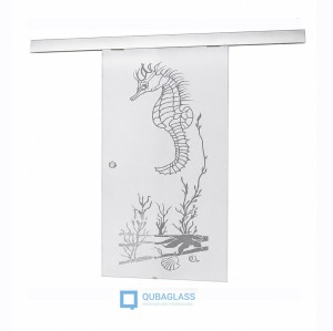 drzwi szklane przesuwne przesuwane Design-Lux wzór Q-014