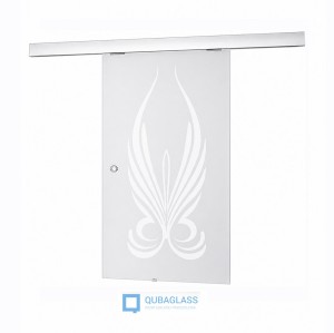 drzwi szklane przesuwne przesuwane Design-Lux wzór Q-041