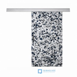 drzwi szklane przesuwne przesuwane Design-Lux grafika KOL/074