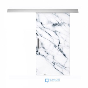 drzwi szklane przesuwne przesuwane Design-Lux grafika KOL/075