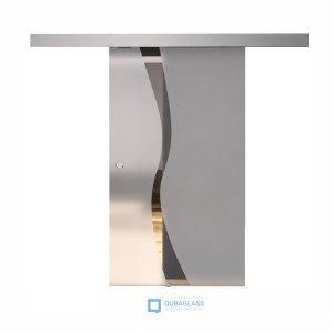 drzwi szklane przesuwne przesuwane Design-Lux wzór Q-110 OD RĘKI