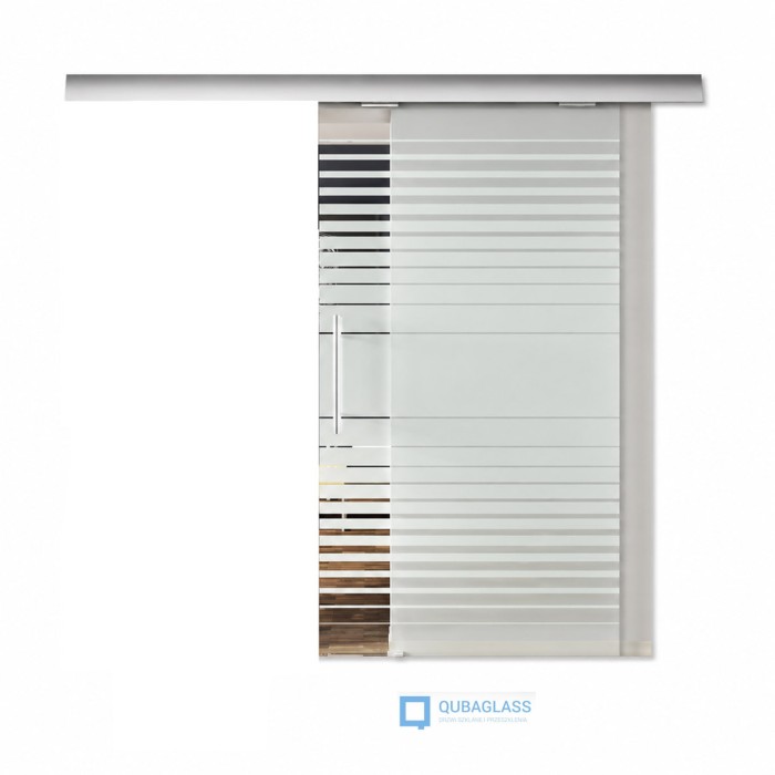 drzwi szklane design lux paski zwezajace sie qubaglass.jpg