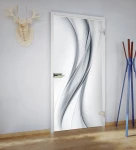 Skleněné otevírané dveře s nastavitelnou zárubní TOP grafika KOL/067