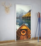 Skleněné otevírané dveře s nastavitelnou zárubní TOP grafika KOL/098