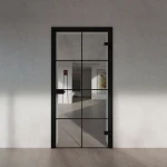 Skleněné otevírané dveře s nastavitelnou zárubní TOP potisk loft příčky