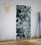 Skleněné otevírané dveře s nastavitelnou zárubní TOP grafika KOL/088