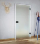 Skleněné otevírané dveře s nastavitelnou zárubní TOP matné