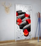 Skleněné otevírané dveře s nastavitelnou zárubní TOP grafika KOL/014