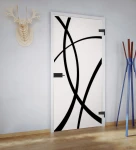 Skleněné otevírané dveře s pevnou zárubní vzor GRAF/106b